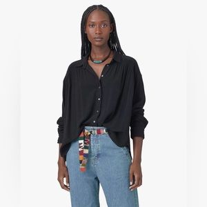 Xirena Jo Shirt, S, Black. New long sleeve button up shirt.